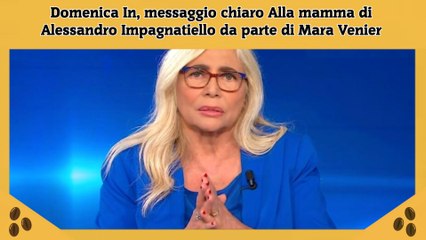 Domenica In, messaggio chiaro Alla mamma di Alessandro Impagnatiello da parte di Mara Venier