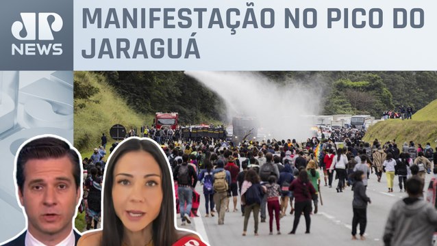 Indígenas fazem novo protesto contra marco temporal em SP; Beraldo e Amanda Klein comentam
