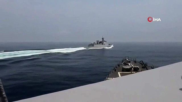 Çin savaş gemisi Tayvan Boğazı'nda ABD gemisine yakın temas