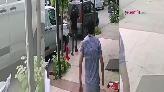 İzmir'de görenleri hayrete düşüren olay! Yolda yürürken kafasına kablo demeti düştü
