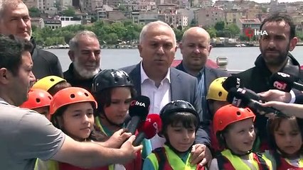 Fatih'te Dalgıçlar Deniz Temizliği Yaptı, Çocuklar Fidan Dikti