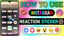 Instagram ~ এর Reaction স্টোরি Use কিভাবে করবেন || How to Use Instagram Story Reaction Stickers