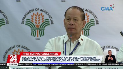 Reklamong graft, inihain laban kay DA Usec. Panganiban kaugnay sa pag-angkat ng 440,000 MT asukal nitong Pebrero | 24 Oras