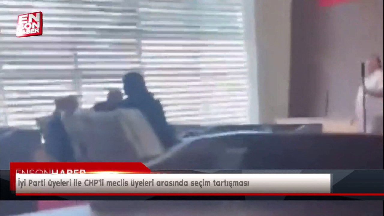 İyi Parti üyeleri ile CHP'li meclis üyeleri arasında seçim tartışması