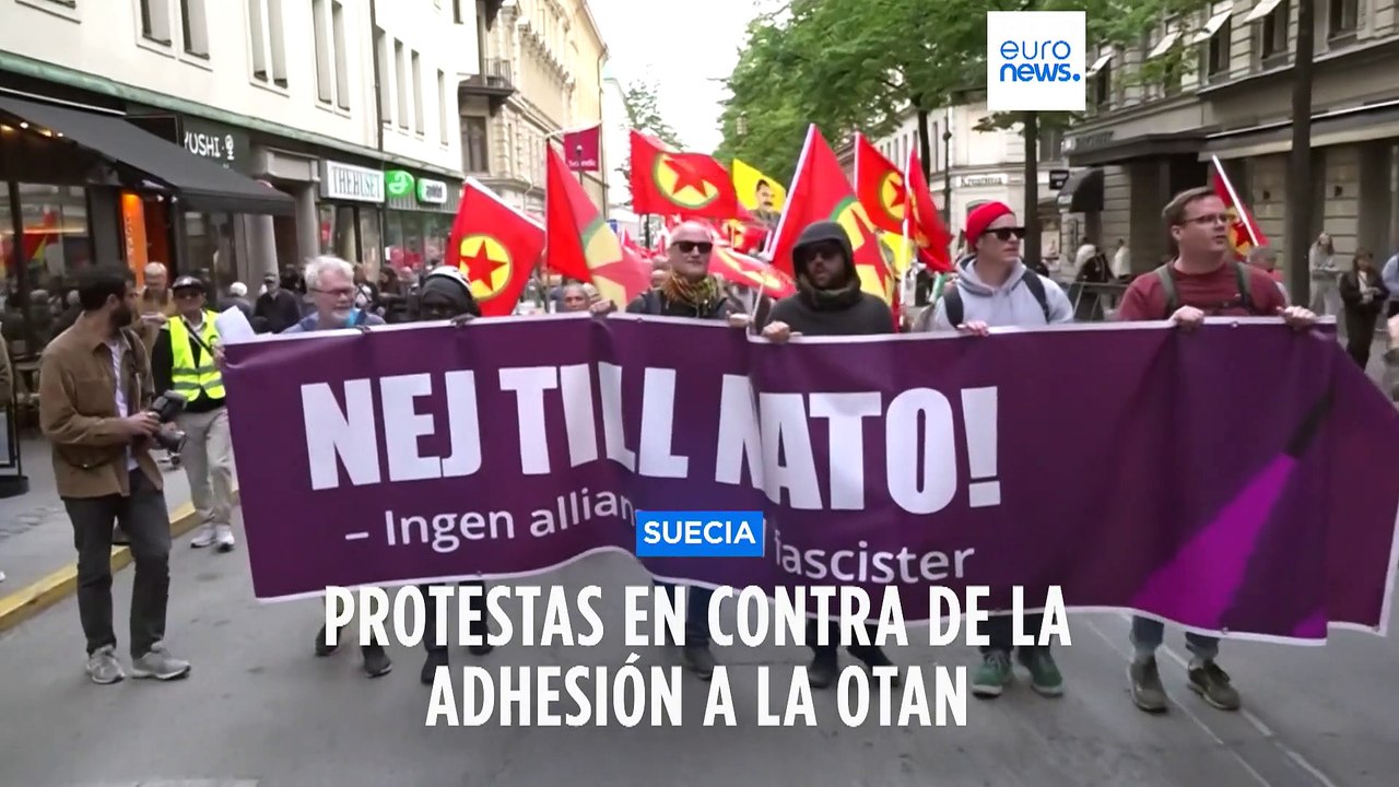 Medio millar de personas protesta contra la entrada de Suecia en la ...