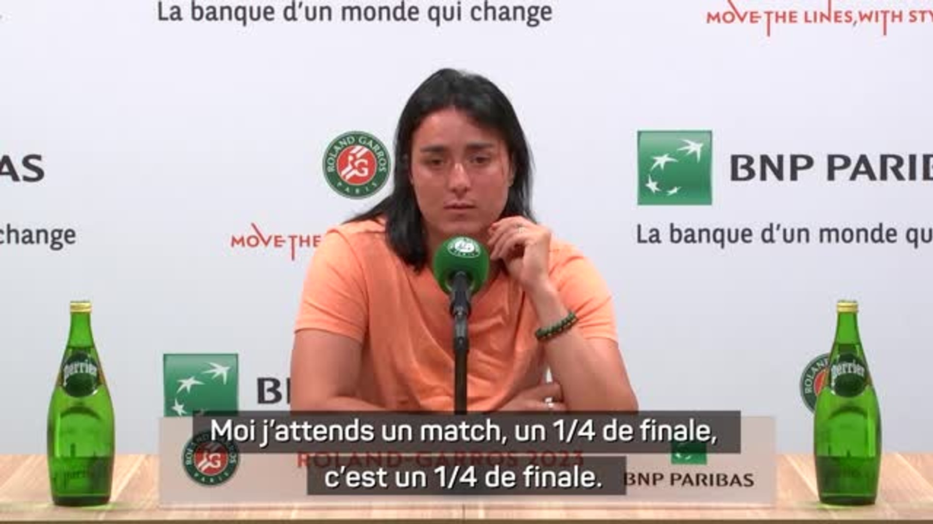 Roland-Garros - Jabeur : “Prêter à aller en 1/2 finale et aller chercher ce  titre” - Vidéo Dailymotion