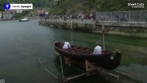 Un bateau en chocolat entame son tout premier voyage