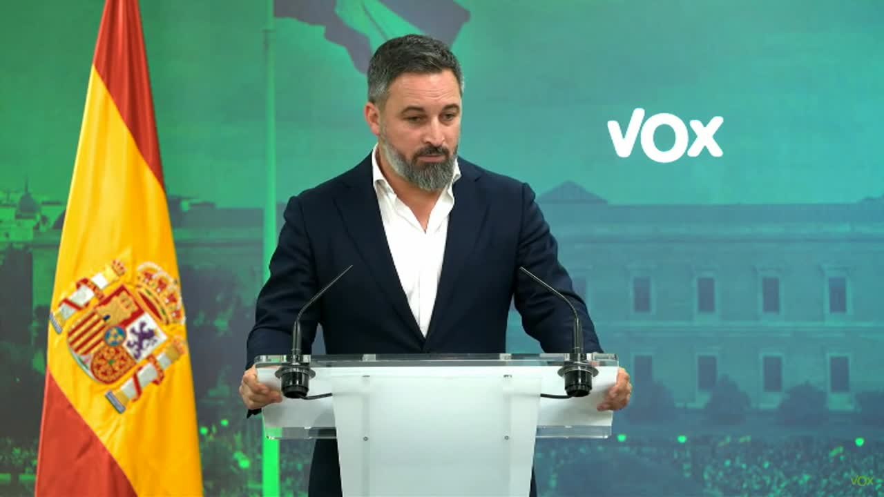 Abascal: "Sánchez teme debatir también con VOX"