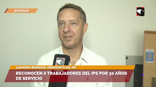Lisandro Benmaor, presidente del IPS, expresó su alegría por el reconocimiento a los trabajadores del Instituto Previsional Social Misiones (IPS)