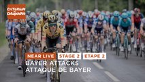 Attaque de Bayer / Bayer attacks - Étape 2 / Stage 2 - #Dauphiné 2023