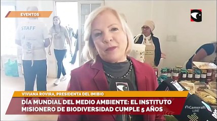 Viviana Rovira, presidenta del IMiBio, denominó día especial al 5 de junio, en donde se celebran 5 años de la creación del Instituto Misionero de Biodiversidad y el Día Mundial del Medio Ambiente
