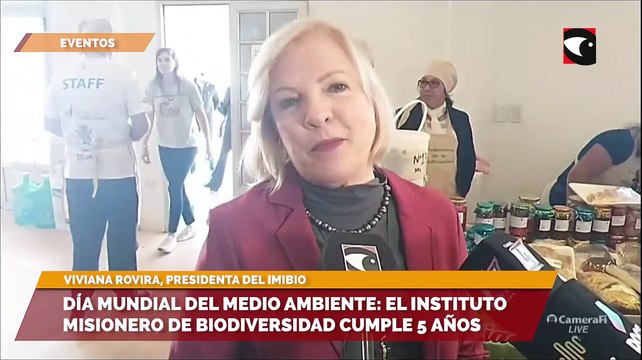 Viviana Rovira, presidenta del IMiBio, denominó día especial al 5 de junio, en donde se celebran 5 años de la creación del Instituto Misionero de Biodiversidad y el Día Mundial del Medio Ambiente