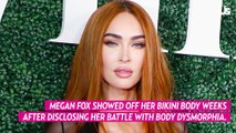 Megan Fox Stuns in Black Bikini Weeks After Sharing Her Body Dysmorphia Struggles