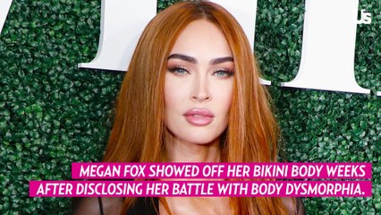 Megan Fox Stuns in Black Bikini Weeks After Sharing Her Body Dysmorphia Struggles