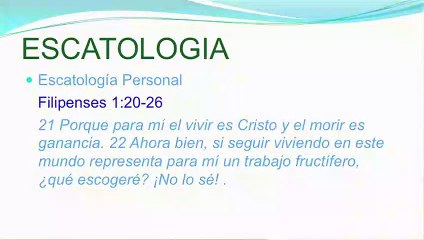 Curso de Escatología Clase 3