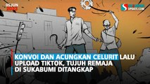 Konvoi dan Acungkan Celurit Lalu Upload TikTok, Tujuh Remaja di Sukabumi Ditangkap