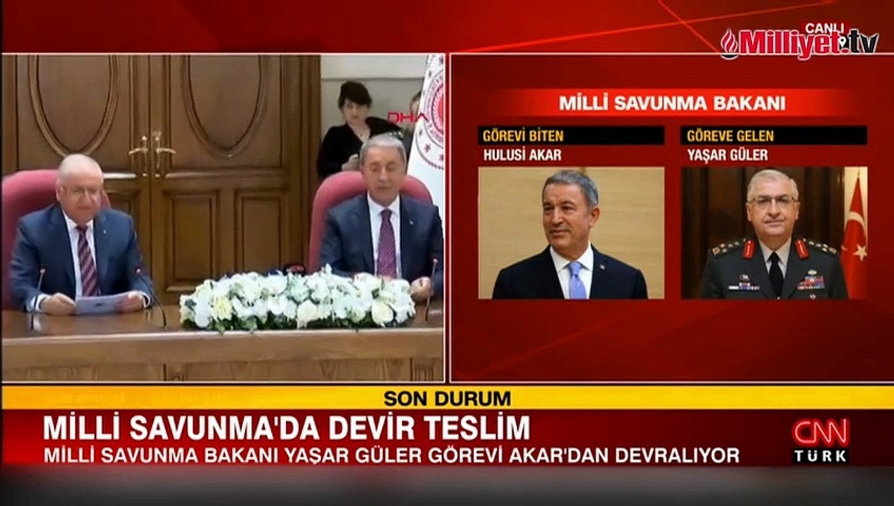 Savunma Bakanlığı'nda devir teslim! Bakan Güler görevi devraldı
