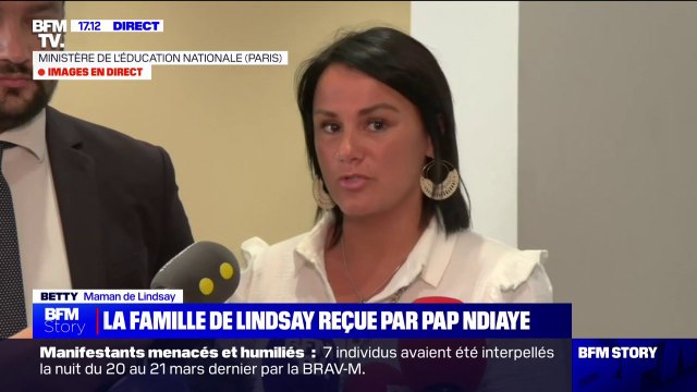 Lindsay: On est partagé (...) on aurait aimé un peu plus , réagit le beau-père après avoir été reçu par Pap Ndiaye