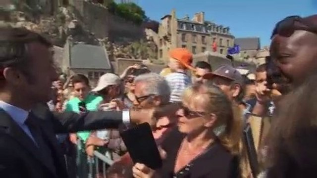 La visite d'Emmanuel Macron au Mont-Saint-Michel pour le millénaire de l'abbaye