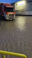 Inundación en la factoría de Faurecia en Valladolid