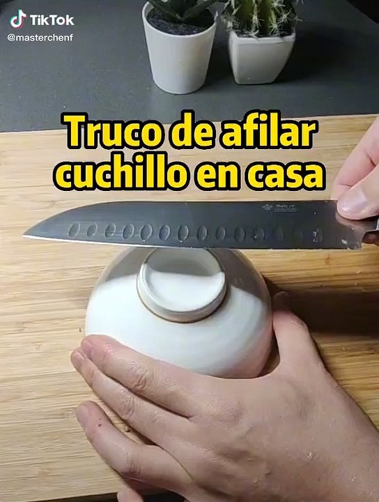 El truco infalible para afilar tus cuchillos en casa y gratis