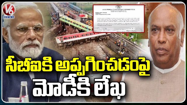 Mallikarjuna Kharge Fires On Govt, Writes Letter To Modi On Odisha Train Incident _ V6 News