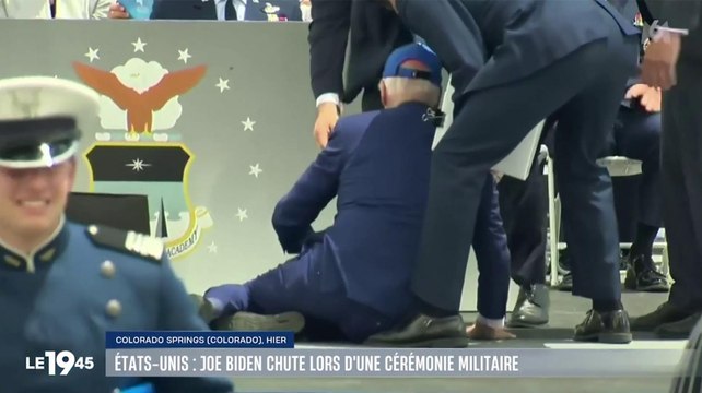 Zapping du 05/06 : Joe Biden chute lourdement lors d'une cérémonie officielle