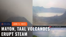 Mayon, Taal volcanoes under Philvolcs monitoring
