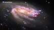 El telescopio Hubble capta una galaxia con forma de medusa en un abismo cósmico