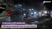 Drainase Kecil, Kawasan Kopo Bandung Terendam Banjir Usai Hujan Deras