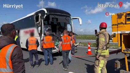 Kuzey Marmara Otoyolu’nda meydana gelen trafik kazasında çok sayıda yaralı