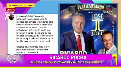 Famosos DESPIDEN a Ricardo Rocha con emotivos mensajes