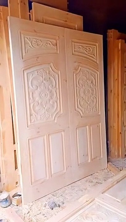 DIY wooden door designs satisfying wood door #woodworking #woodwork #wood #diy #shorts