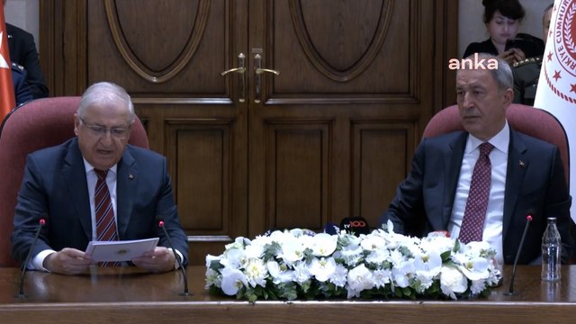 Milli Savunma Bakanı Yaşar Güler, görevi Hulusi Akar’dan devraldı