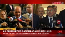 AK Parti'nin Meclis Başkanı adayı Kurtulmuş