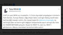 Tanju Özcan'dan CHP'nin MYK'sı ile ilgili olay yorum: Bu liste bir hodri meydandır