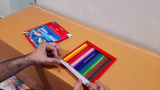 Unboxing and Review of Faber-Castell Water Color Pencils with Paint Brush 24shades for NID, NIFT, NATA, CEED, UCEED, CEPT exams