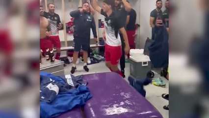 La fiesta de Bordalás tras la permanencia del Getafe CF