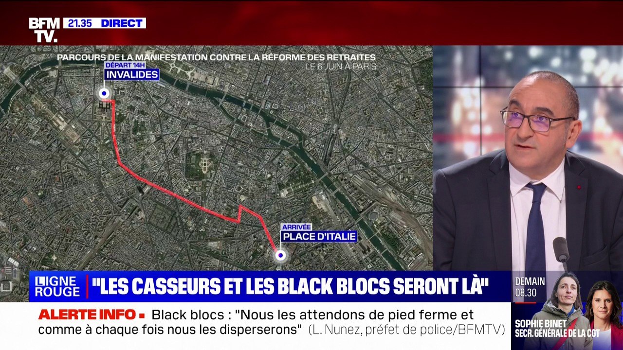 Laurent Nunez à propos des black blocs: "Ce ne sont jamais eux qui gagnent la bataille"