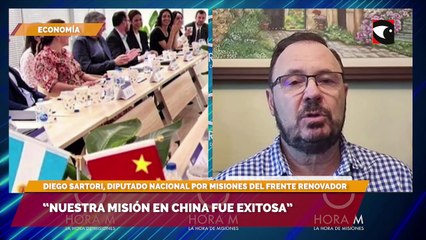 “Nuestra misión en China fue exitosa”, dijo el diputado Diego Sartori