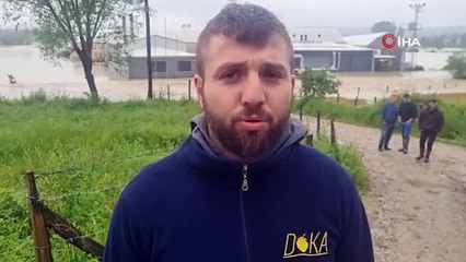 Sinop’ta sel çeltik tarlalarını ve seraları vurdu