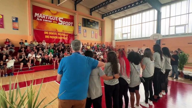 Images maritima: extraits de la cérémonie et des discours après le titre de champion de Martigues Ba