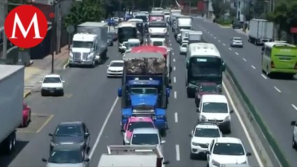 Campesinos bloquean la México-Toluca; rechazan la tala clandestina