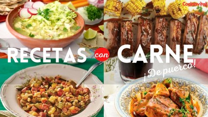 4 deliciosas recetas con carne de puerco sencillas y económicas