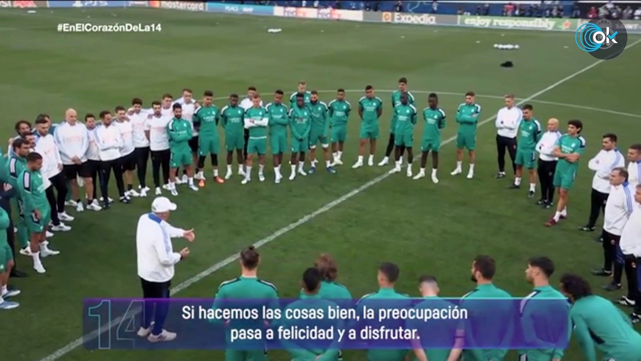 Así fue la emotiva charla que dio Ancelotti a sus jugadores antes de la final