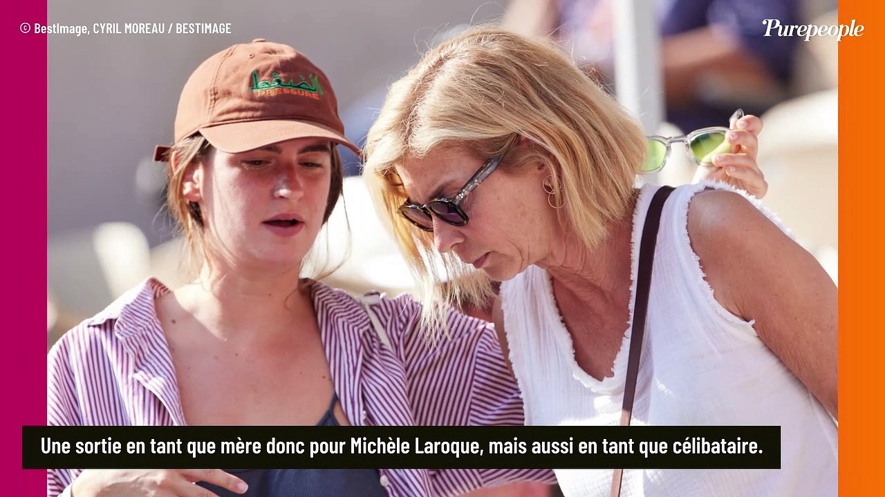 Roland-Garros 2023 : Michèle Laroque radieuse aux côtés de sa fille Oriane, non loin de Jérémie Elkaïm et sa fille