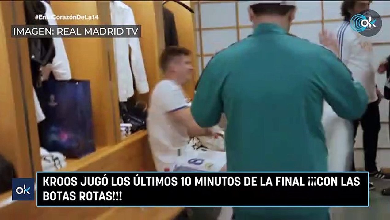 Kroos jugó los últimos 10 minutos de la final ¡¡¡con las botas rotas!!!