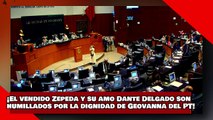 ¡VEAN! ¡El vendido Zepeda y su amo Dante son humillados por la dignidad de Geovanna del PT!