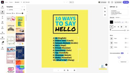 Adobe Express Course Section 17 Using Templates