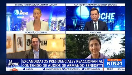 Скачать видео: Reacciones de excandidatos presidenciales de Colombia